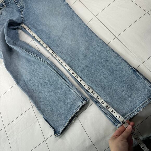 Abercrombie & Fitch Jeans Womens 28 Short Blue 90s Straight Curve Love High Rise - Picture 10 of 12